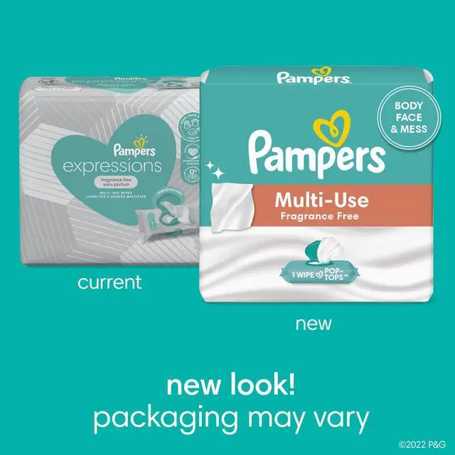Alt view image 2 of 7 - Multi-Use Wet Wipes, 1X Pop-Top, Hypoallergenic and Dermatologist-Tested Baby Wipes, Fragrance Free, 56 Count