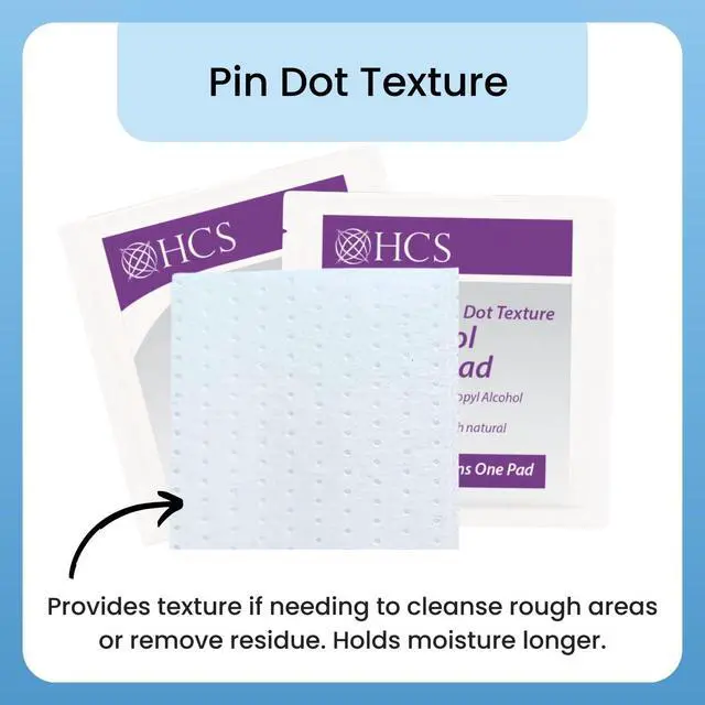 Alt view image 3 of 7 - Medium Alcohol Prep Pads - 70% Isopropyl Alcohol Wipes, Individually Wrapped - 2 ply, Textured, Sterile Skin Prep Swabs| 200ct, Textured, Individually Wrapped, 2-ply, Medical, Sterile Skin Prep