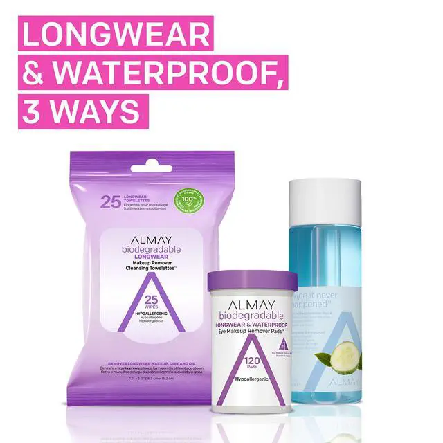 Alt view image 7 of 7 - Longwear & Waterproof Eye Makeup Remover Liquid, 4 fl oz | Eye makeup remover liquid for longwear and waterproof makeup. Cruelty free. Ophthalmologist tested. Hypoallergenic.