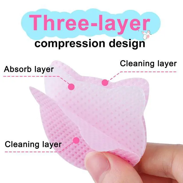 Alt view image 6 of 7 - Lint Free Nail Wipes 400PCS with 200ml Acetone Pump Dispenser Set | Cat-shaped no lint nail wipes, No Rust Push Down pump dispenser for acetone, alcohol, nail polish remover