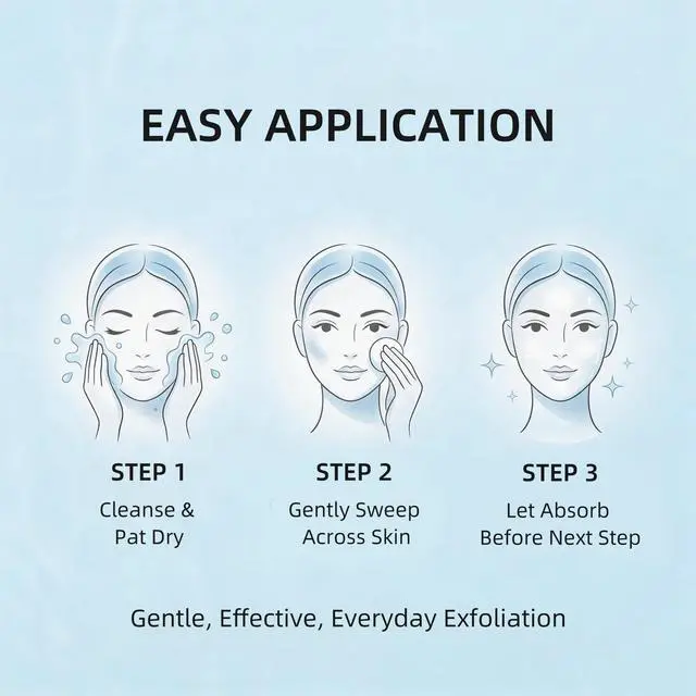 Alt view image 7 of 7 - Glycolic Acid 10% Resurfacing Pads (70 Count), 10% Ultra Pure Glycolic Acid + 2% Salicylic Acid - Exfoliating Peel for Face & Body with Niacinamide & Tweezers