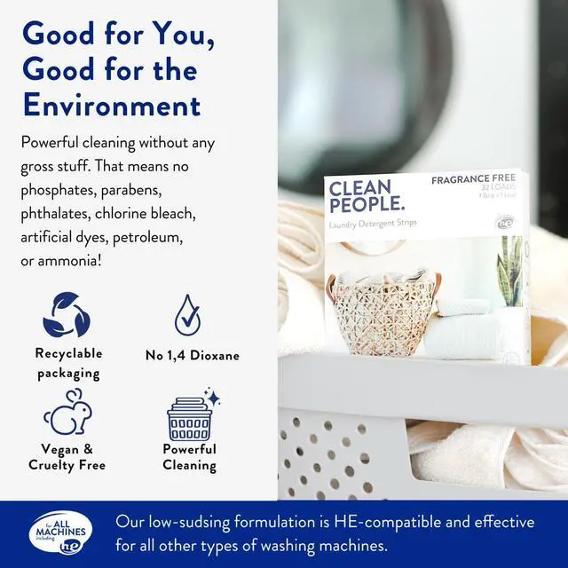 Alt view image 4 of 7 - Laundry Detergent Sheets - Laundry Soap - Ultra Concentrated, Recyclable Packaging, Stain Fighting - Lavender, 32 Pack