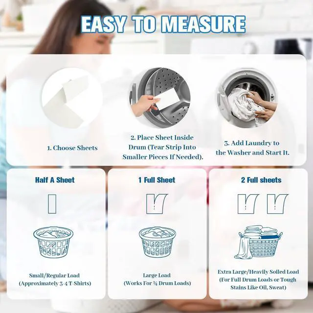 Alt view image 5 of 7 - Laundry Detergent Sheets-40 Sheets,Fresh Linen | Up to 80 Loads, Compact Washing Strips, Plastic-Free Liquidless,Gentle on Sensitive Skin,Space-Saving for Home Travel Camping
