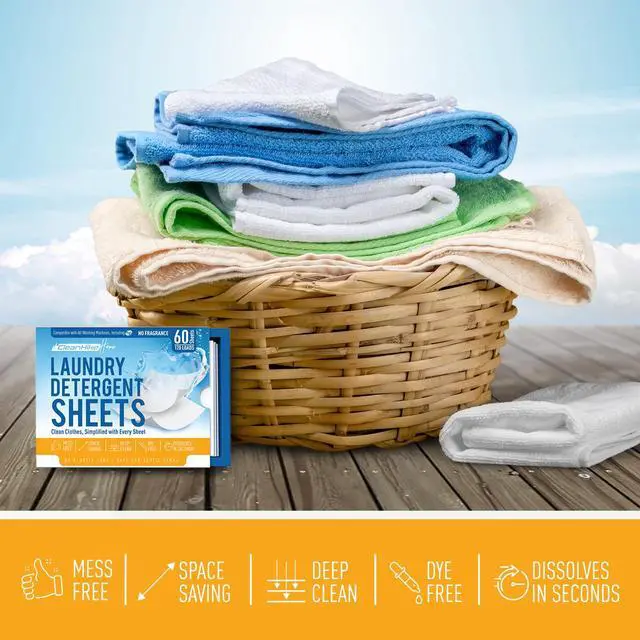Alt view image 7 of 7 - Laundry Detergent Sheets Free & Clear, Fragrance Free, 120 Loads | Laundry detergent sheets, Free & clear, Fragrance free, Dye free, 120 loads, Liquidless, For all washing machines