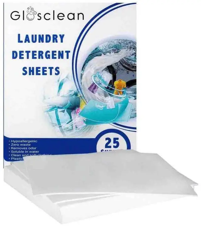 Main image of Laundry Detergent Sheets - 50 Strips (25 Sheets) | Earth Friendly Fresh Scent Plastic Free Travel Laundry Soap