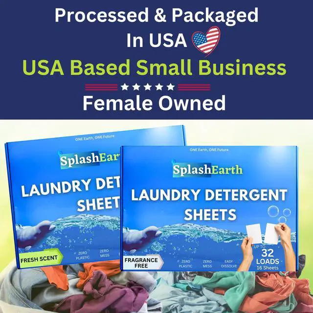 Alt view image 2 of 7 - Travel Laundry Sheets, Liquidless Washer Sheet, Eco Friendly Laundry Sheets Detergent, Hypoallergenic Non Toxic (FRESH SCENT-32 LOADS)