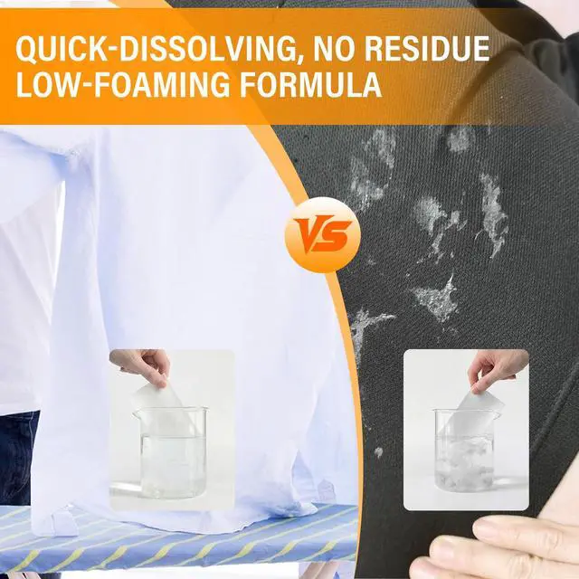 Alt view image 4 of 7 - Laundry Detergent Sheets 200 Loads Citrus Scent Laundry Soap Sheets Compact Lightweight Liquidless Biodegradable Plastic Free Alternative to Liquid & Powder Detergent
