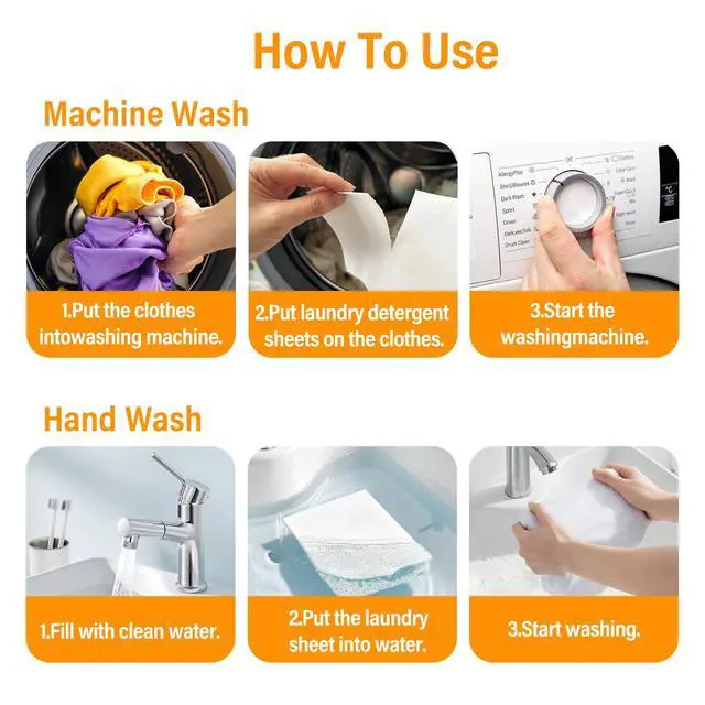 Alt view image 7 of 7 - Laundry Detergent Sheets 200 Loads Citrus Scent Laundry Soap Sheets Compact Lightweight Liquidless Biodegradable Plastic Free Alternative to Liquid & Powder Detergent