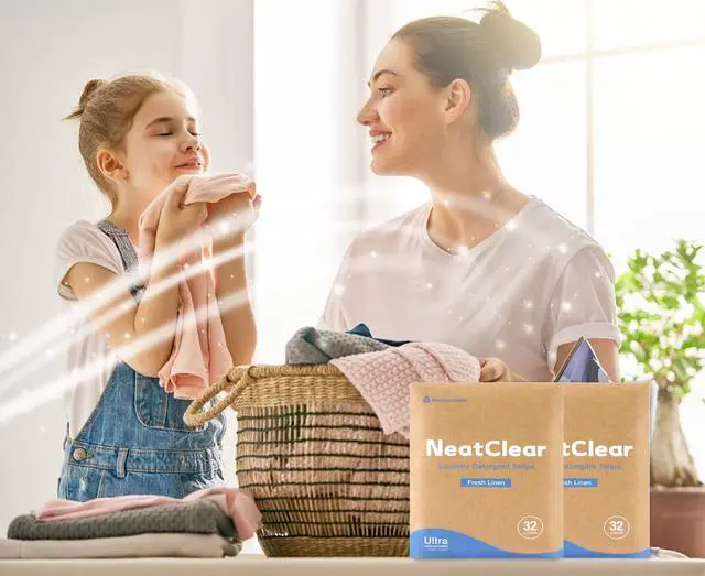 Alt view image 7 of 7 - Eco-friendly Laundry Detergent Sheets, Travel Size Liquidless Soap Sheets | No Mess & Space-Saving, Great For Travel, Apartments, Dorms | Fresh Linen Scent 32 Laundry Strips (32 Loads)