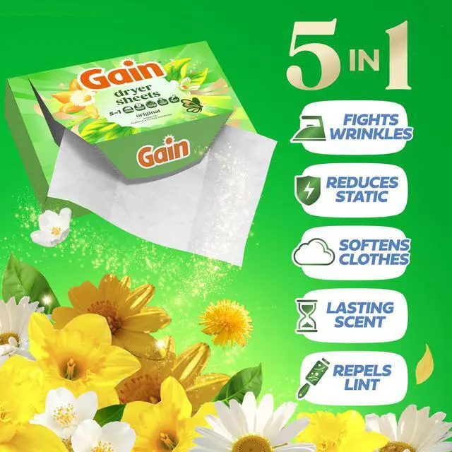 Alt view image 3 of 7 - Laundry Dryer Sheets, Fabric Softener Wrinkle Reducing Anti Static Sheets, Original Scent, 240 Count (Packaging May Vary)