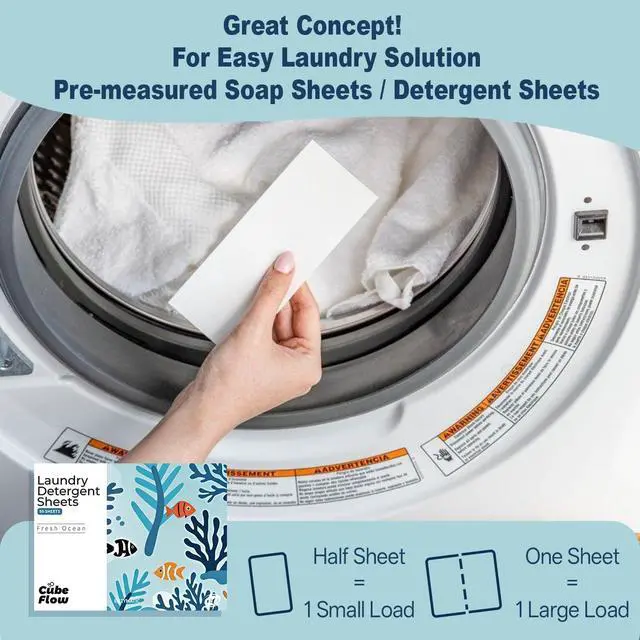 Alt view image 3 of 7 - Laundry Sheets, Ebony Rose Scent - 100 Loads | 72-hour long lasting fragrance, Eco Friendly Sheets | Pre-Measured, Liquidless for Deep Clean | Hypoallergenic (Fresh Ocean)