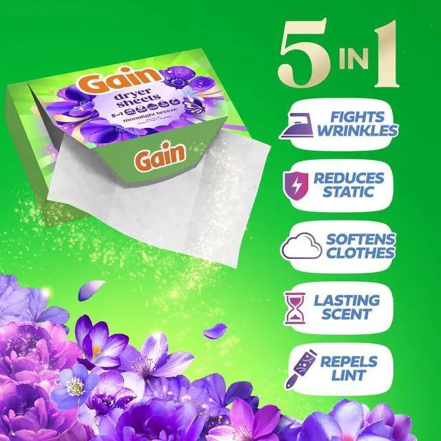 Alt view image 3 of 7 - Laundry Dryer Sheets, Fabric Softener Anti Static Sheets, Moonlight Breeze Scent, 240 Count (Packaging May Vary)