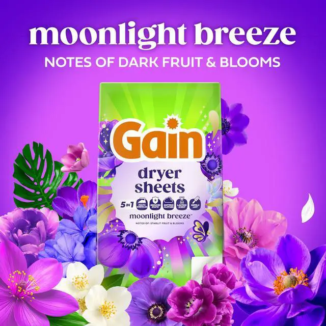 Alt view image 5 of 7 - Laundry Dryer Sheets, Fabric Softener Anti Static Sheets, Moonlight Breeze Scent, 240 Count (Packaging May Vary)
