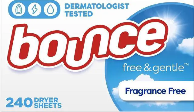 Main image of Free & Gentle Dryer Sheets, Unscented, 240 Count
