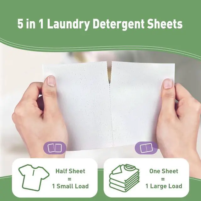 Alt view image 3 of 6 - Laundry Detergent Sheets, Rose Scent, Eco-Friendly Liquidless Laundry Soap Sheets, Hypoallergenic Washer Sheets for Home and Travel, Compact, No Plastic Jug