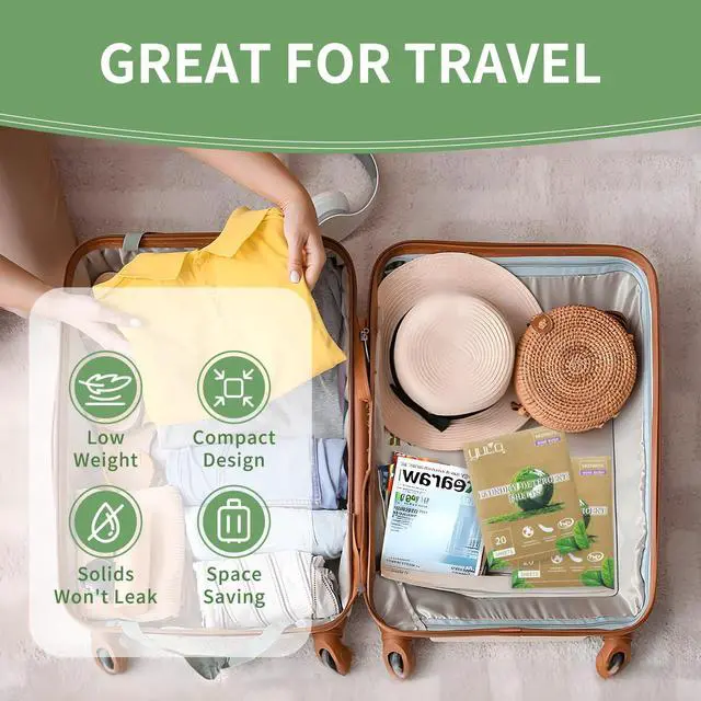 Alt view image 6 of 6 - Laundry Detergent Sheets, Rose Scent, Eco-Friendly Liquidless Laundry Soap Sheets, Hypoallergenic Washer Sheets for Home and Travel, Compact, No Plastic Jug