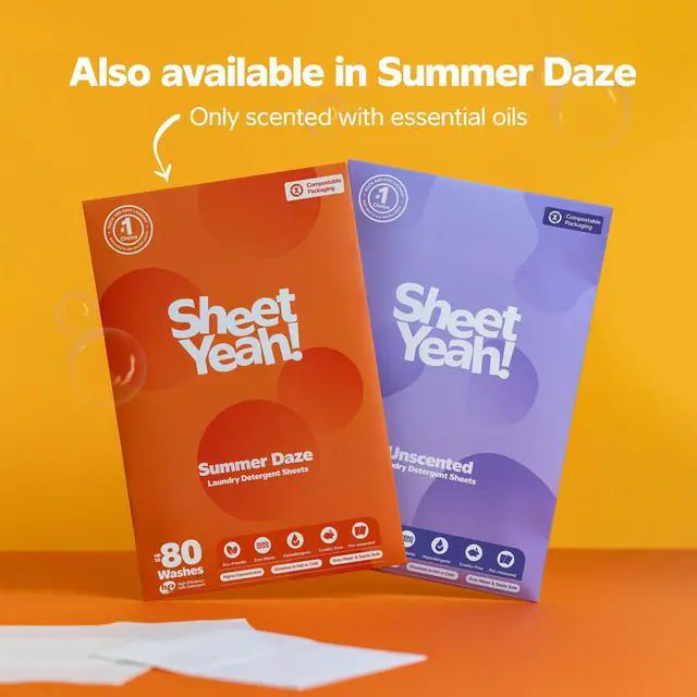 Alt view image 7 of 7 - Laundry Detergent Sheets - 40 Loads - No Plastic Jug Concentrated Laundry Detergent, Hypoallergenic, Gentle on Skin - 20 Sheets