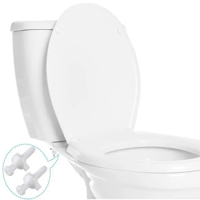 Alt view image 4 of 6 - 2 Pack Toilet Seat Screws Kit, Plastic Bolts Nuts & Washers | Durable plastic bolts, nuts and washers replace worn toilet seat hardware, fit most seats, resist rust, and install easily.