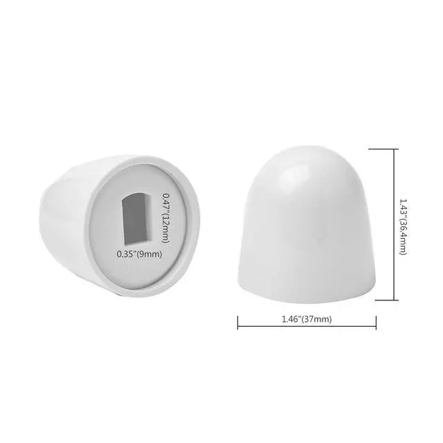 Alt view image 3 of 6 - 4Packs Universal Toilet Bolt Caps, Round Plastic Push-On Toilet Bowl Bolt Caps Covers, with Extra Washers for Easy installation, 1.44 Inch Height, White Color