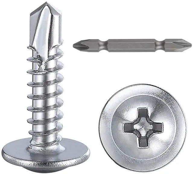 Main image of 300pcs#8×3/4for Sheet Metal Self-Tapping Screws 410 Stainless Steel Truss Head High-Strength Quick Tapping Screws