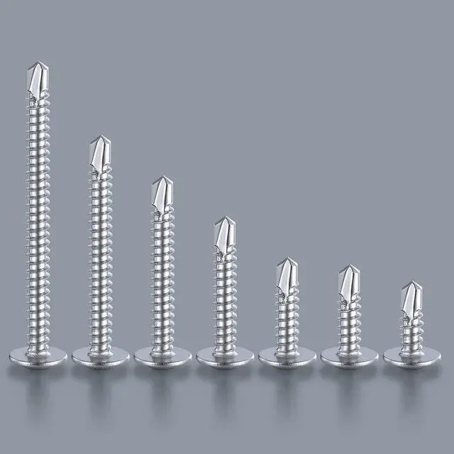 Alt view image 4 of 6 - 300pcs#8×3/4for Sheet Metal Self-Tapping Screws 410 Stainless Steel Truss Head High-Strength Quick Tapping Screws