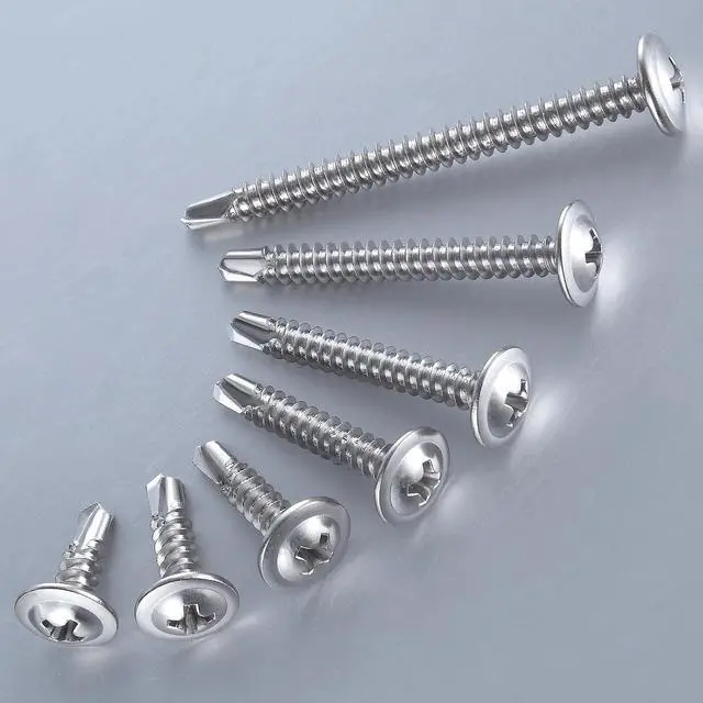 Alt view image 6 of 6 - 300pcs#8×3/4for Sheet Metal Self-Tapping Screws 410 Stainless Steel Truss Head High-Strength Quick Tapping Screws