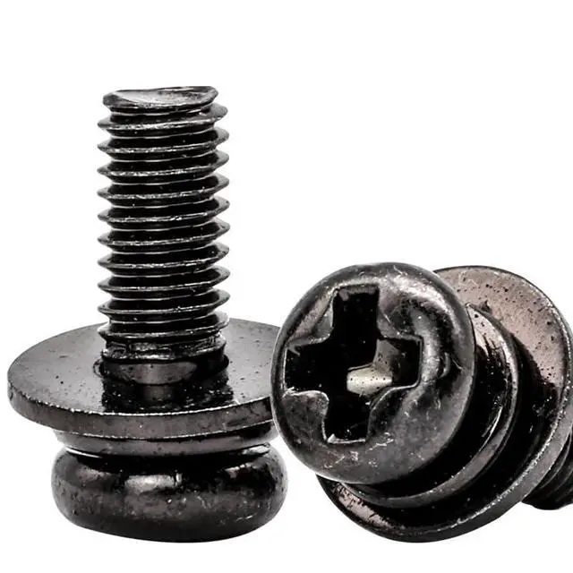 Alt view image 6 of 7 - 20 PCS Vesa Screws, VESA Compatible M4x10mm TV/Monitor Wall Mount Screws for 75x75mm and 100x100mm Brackets. Phillips Head M4 x 10mm Black with Washers