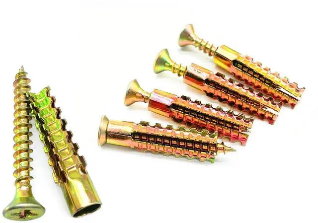 Main image of 20Pack Hollow Wall Anchors with Screws, Loose Hinge Hole Repair Kits | Ideal for Door Hinge Repair, Anchors Heavy Duty for Concrete Wall, Hollow-Wall, Wooden Wall(6x32mm)