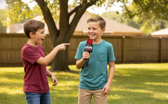 Alt view image 3 of 6 - Smack Talk Microphone Toy with Built-in Music and Sound Effects, for Fans of WWE Toys