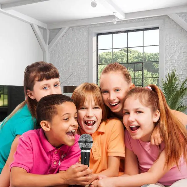 Alt view image 4 of 7 - Microphone Toy for Kids - Plastic Pretend Prop Fake Microphone Toy for Halloween, Christmas, Cosplay, Birthday Party Favors, Costume Play (17cm, Black)