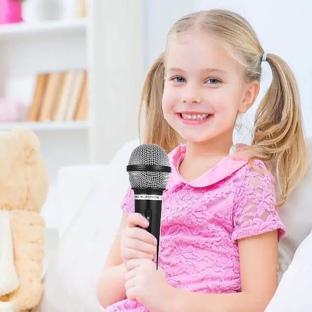 Alt view image 5 of 7 - Microphone Toy for Kids - Plastic Pretend Prop Fake Microphone Toy for Halloween, Christmas, Cosplay, Birthday Party Favors, Costume Play (17cm, Black)