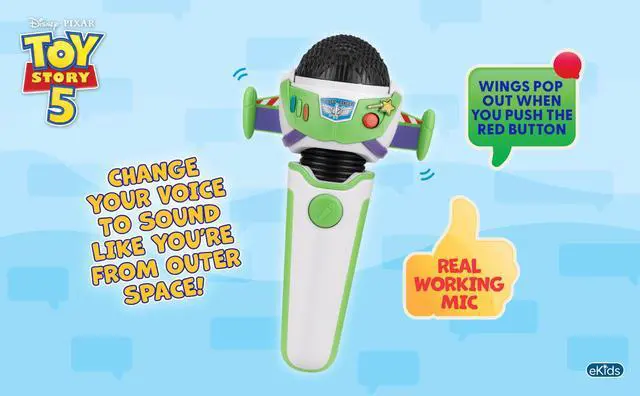 Alt view image 2 of 7 - Toy Story 5 Voice Changer Microphone for Kids and Fans of Toy Story Toys