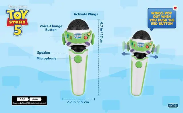 Alt view image 5 of 7 - Toy Story 5 Voice Changer Microphone for Kids and Fans of Toy Story Toys