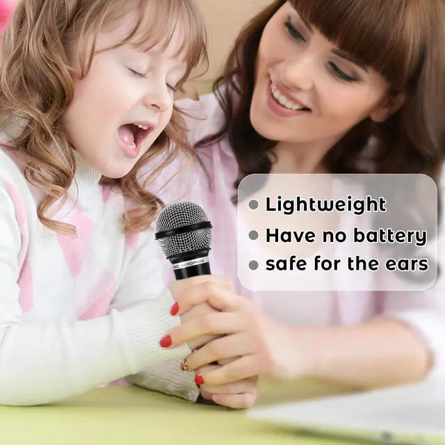 Alt view image 5 of 7 - 1 Pack Plastic Fake Microphone Prop, 6.7 in Pretend Microphone, Fake Mic Props for Birthday Party Favors