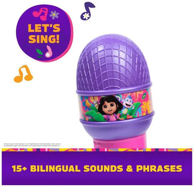 Alt view image 3 of 7 - , Rainforest Rhythms Microphone with Music, Sound Fx & Bilingual Phrases, Kids Toys for Girls & Boys Ages 3 and Up