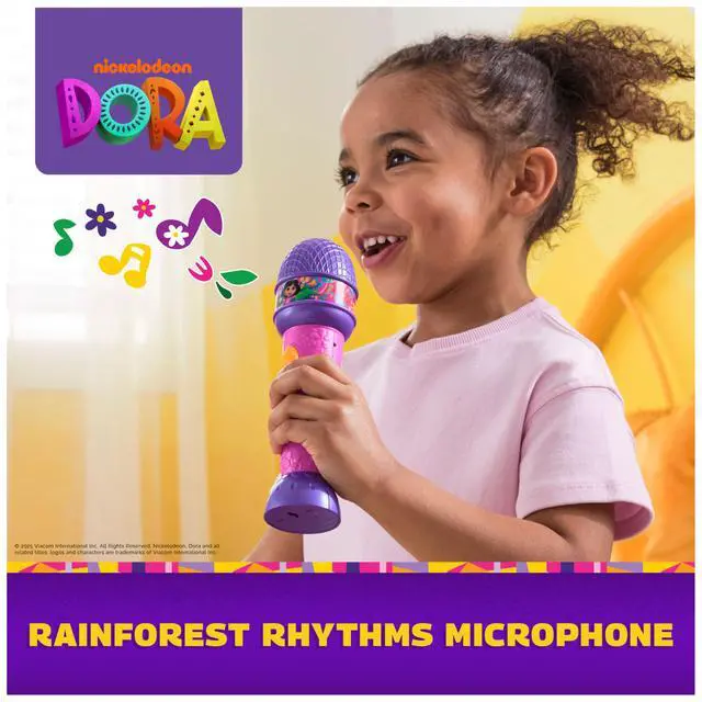 Alt view image 2 of 7 - , Rainforest Rhythms Microphone with Music, Sound Fx & Bilingual Phrases, Kids Toys for Girls & Boys Ages 3 and Up