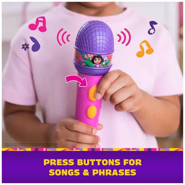 Alt view image 4 of 7 - , Rainforest Rhythms Microphone with Music, Sound Fx & Bilingual Phrases, Kids Toys for Girls & Boys Ages 3 and Up