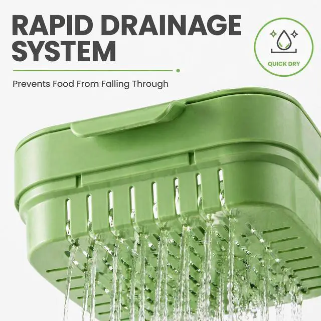Alt view image 3 of 7 - Foldable Hanging Sink Drain Basket Stretchable Kitchen Colander with Flip Cover, Space Saving Food Strainer & Faucet Storage Rack for Fruits, Vegetables, Utensils & Kitchen Organization