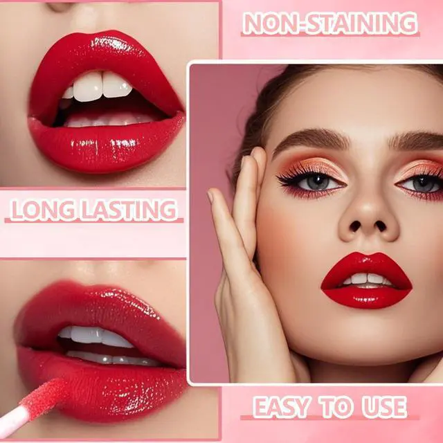 Alt view image 3 of 7 - Lip Stain, Lip Stain Long Lasting Waterproof, Makeup, Cute Stuff,Maquillaje | Lip Tint, Liquid Lipstick, Lip Gloss for Women, Lip Gloss Set, Makeup Set, Mini Makeup, Teen Girl Stuff, High Pigment