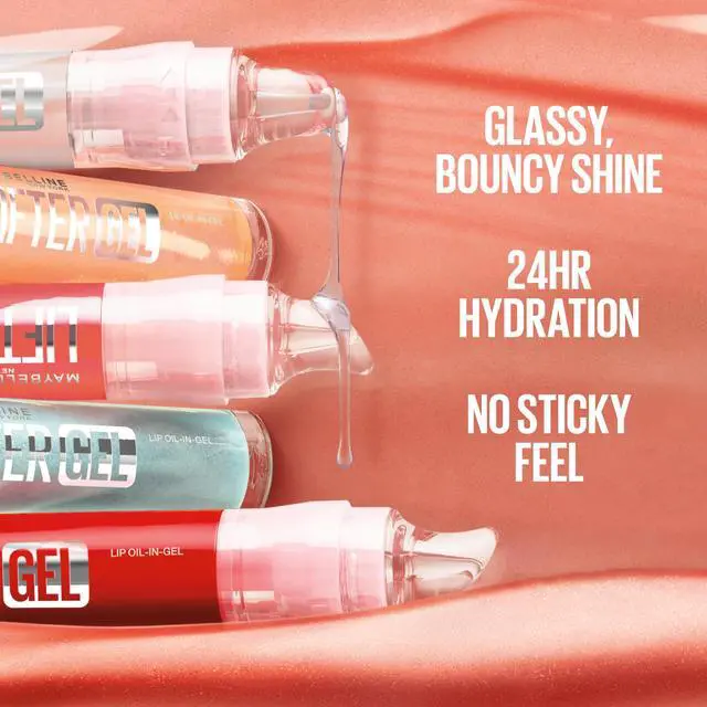 Alt view image 3 of 7 - Oil-in-Gel Lip Gloss for Glassy, Bouncy Shine, Hydrating, Tinted Lip Balm and Moisturizer with Hyaluronic Acid and Passionfruit Oil, Strawberry Shake (Mauve Pink)