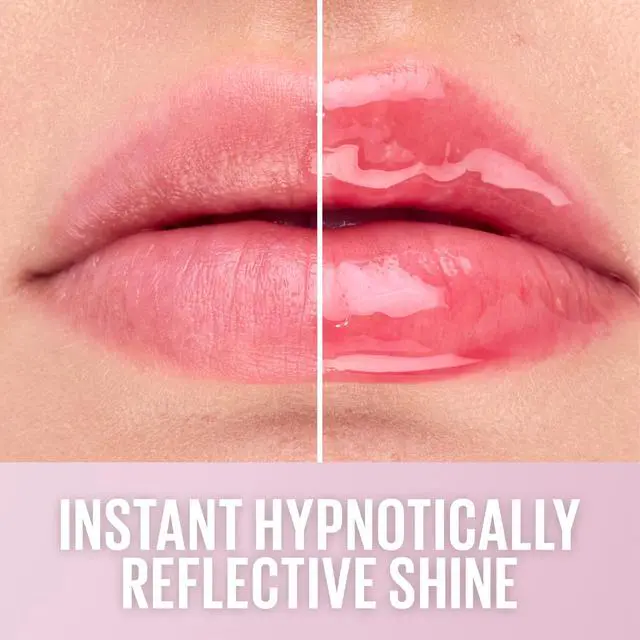 Alt view image 4 of 7 - Oil-in-Gel Lip Gloss for Glassy, Bouncy Shine, Hydrating, Tinted Lip Balm and Moisturizer with Hyaluronic Acid and Passionfruit Oil, Strawberry Shake (Mauve Pink)