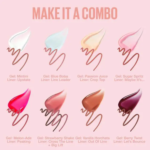 Alt view image 7 of 7 - Oil-in-Gel Lip Gloss for Glassy, Bouncy Shine, Hydrating, Tinted Lip Balm and Moisturizer with Hyaluronic Acid and Passionfruit Oil, Strawberry Shake (Mauve Pink)