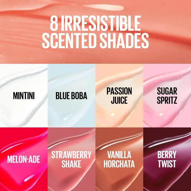 Alt view image 6 of 7 - Oil-in-Gel Lip Gloss for Glassy, Bouncy Shine, Hydrating, Tinted Lip Balm and Moisturizer with Hyaluronic Acid and Passionfruit Oil, Strawberry Shake (Mauve Pink)