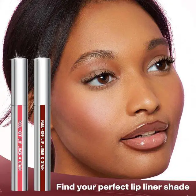 Alt view image 7 of 7 - Peel Off Lip Liner Stain, Long Wear Tattoo Lip Liner with Tweezer, Peel Off Lip Stain with Matte Finish, Long Lasting, Waterproof, Transfer-proof, Highly Pigmented Color (Cocoa)