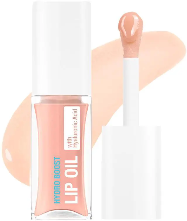 Main image of Hydro Boost Lip Oil, Light Pink, .2 fl. oz | Hyaluronic Acid to Hydrate and Nourish, Mirror-Like Shine, Fuller-Looking Lips, Formulated without Parabens