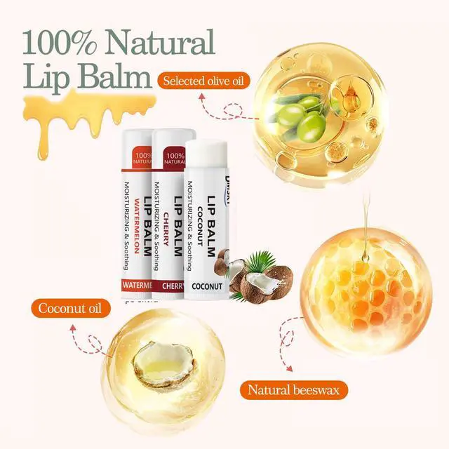 Alt view image 6 of 7 - 40 Pack Lip Balm Bulk, Fruit Lip Balm Variety Pack, Natural Moisturizing Balms for Dry Cracked Lips, Hydrating for Men Women Kids - 10 Flavors