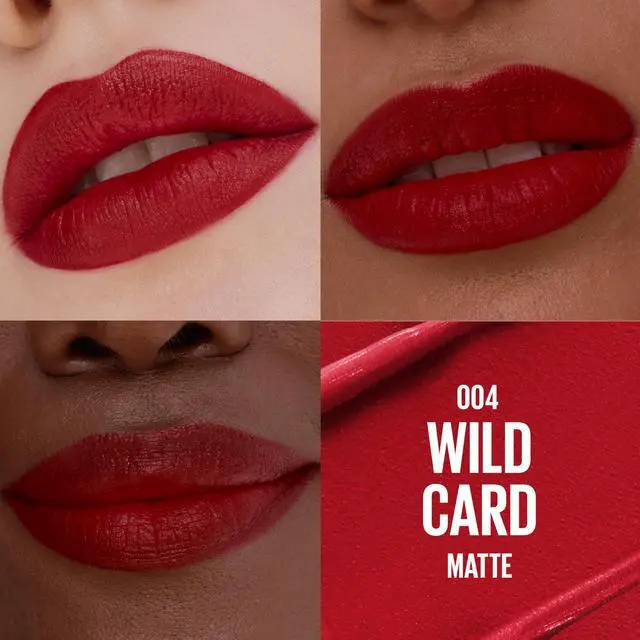 Alt view image 2 of 7 - Serum Lipstick, Hydrating Lip Makeup with 8HRs of Lip Plumping Moisture with Hyaluronic Acid + Oil Blend, Wild Card (Midtone Red Matte)