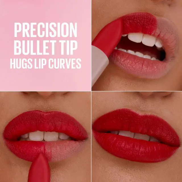 Alt view image 6 of 7 - Serum Lipstick, Hydrating Lip Makeup with 8HRs of Lip Plumping Moisture with Hyaluronic Acid + Oil Blend, Wild Card (Midtone Red Matte)