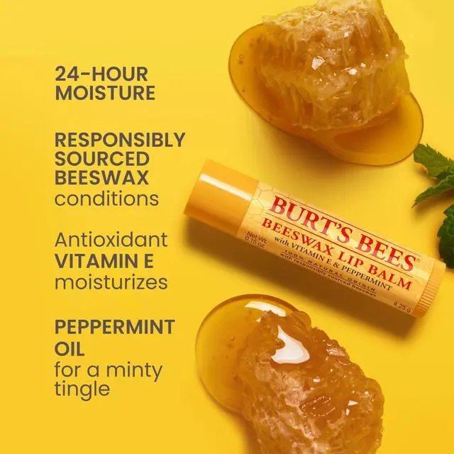 Alt view image 2 of 7 - 100% Natural Moisturizing Lip Balm (Original Beeswax)