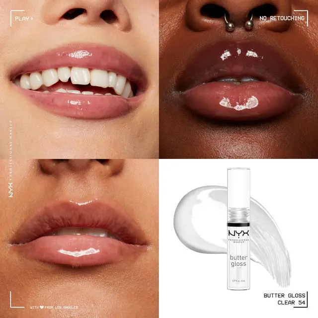 Alt view image 3 of 7 - Butter Gloss, Non-Sticky Lip Gloss - Sugar Glass ,Clear